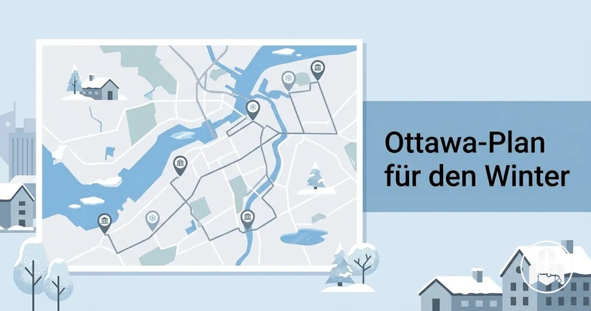 Ottawa-Plan für den Winter mit saisonalen Sightseeing-Stopps und Bedingungen vor Ort