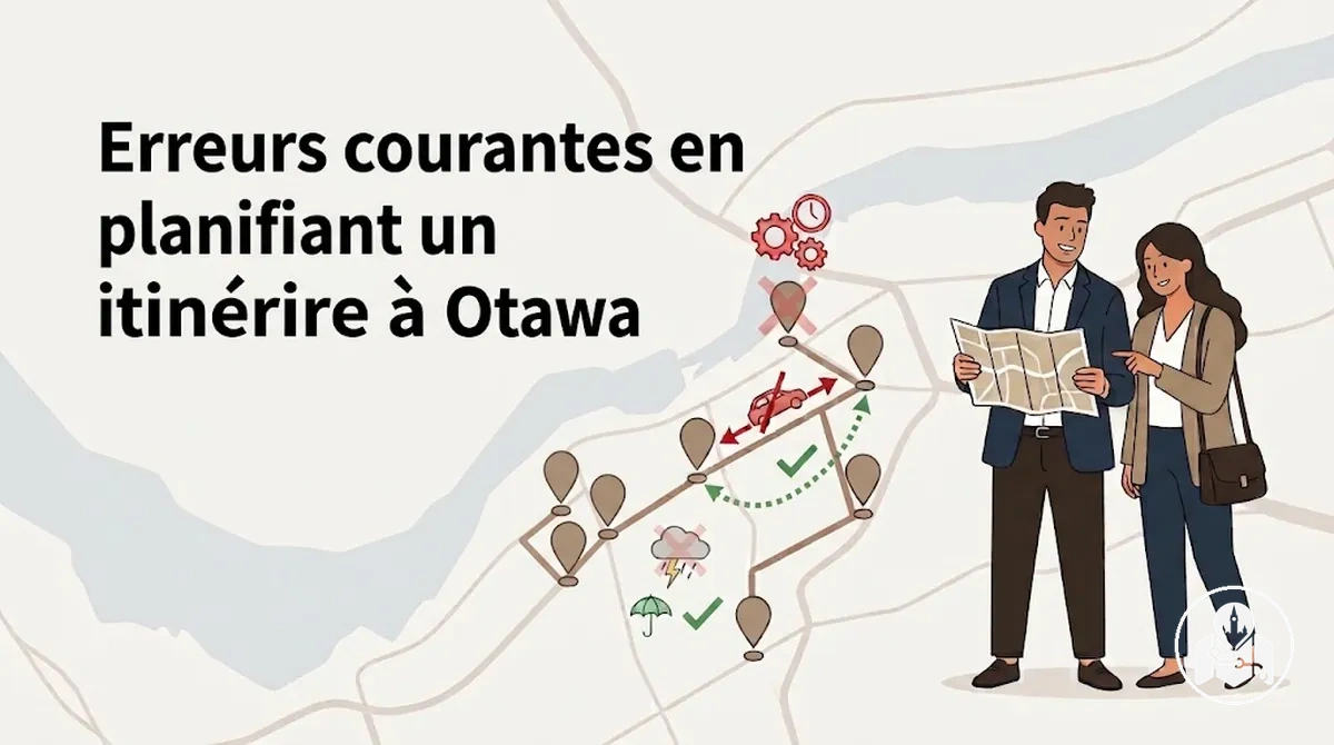 Erreurs de planification d’un itinéraire à Ottawa liées aux horaires, aux distances et à la météo