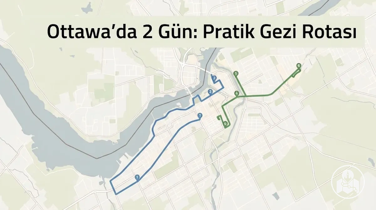 Ottawa'da günlük gezi rotalarına ayrılmış iki günlük program